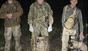 У гідрокостюмі та з ластами через Дністер: на кордоні з Молдовою затримано чоловіка, - ДПСУ. ФОТО