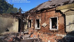 Ворог атакував Запоріжжя: пошкоджено будинок, є постраждалий. ФОТОрепортаж