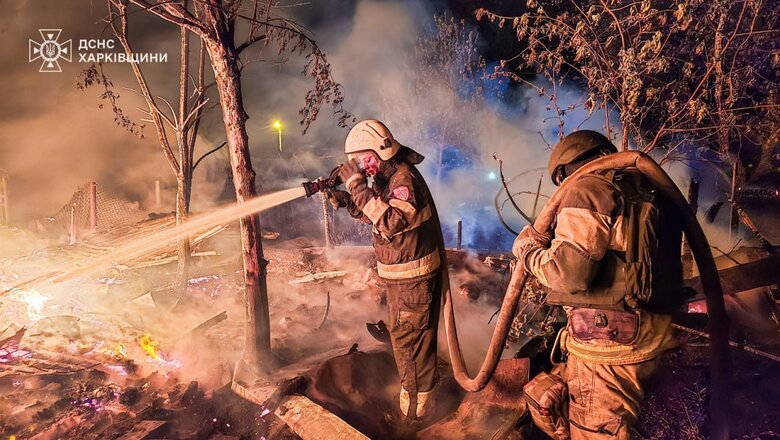 Наслідки атаки шахедів на Харків