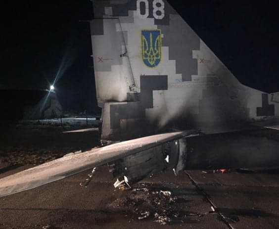 Пошкоджений у Василькові літак виявився модернізованим МіГ-29МУ1 03