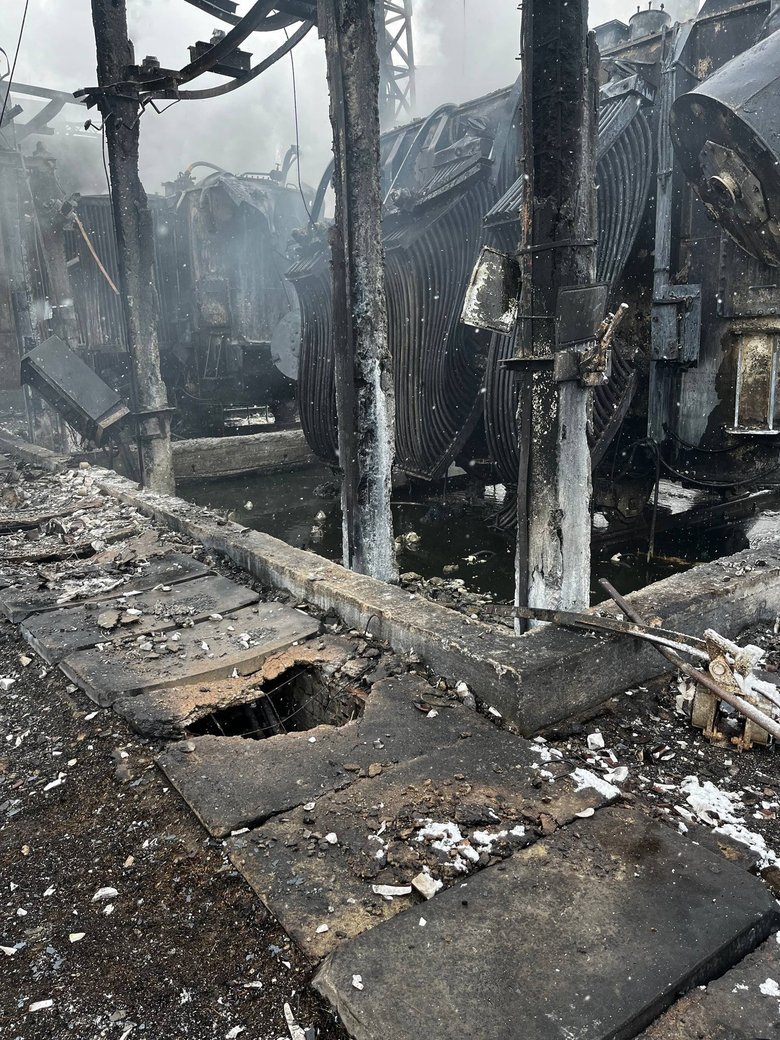 енергетичний обʼєкт в Одесі після обстрілу