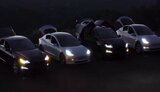 Чотири електрокари американської компанії "Tesla" "затанцювали" під знаменитий український "Щедрик" Леонтовича. ВIДЕО
