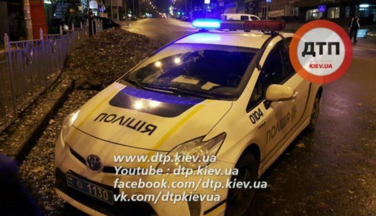 Deputy commander of National Police company attacked by drunk man in Kyiv, taken to hospital. PHOTO