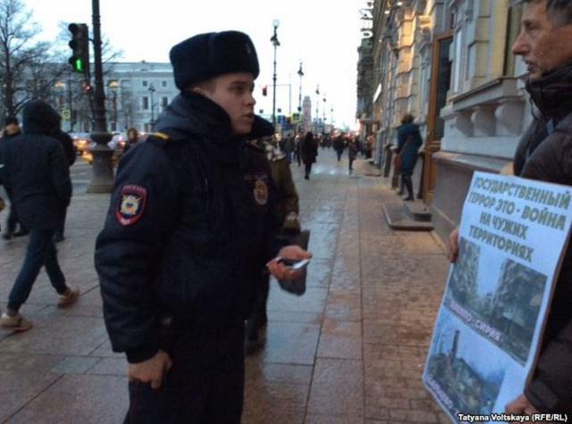 протест пикет петербург