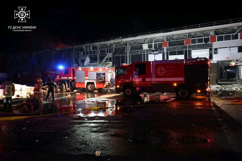 Consequences of missile attack on Nova Poshta terminal 03