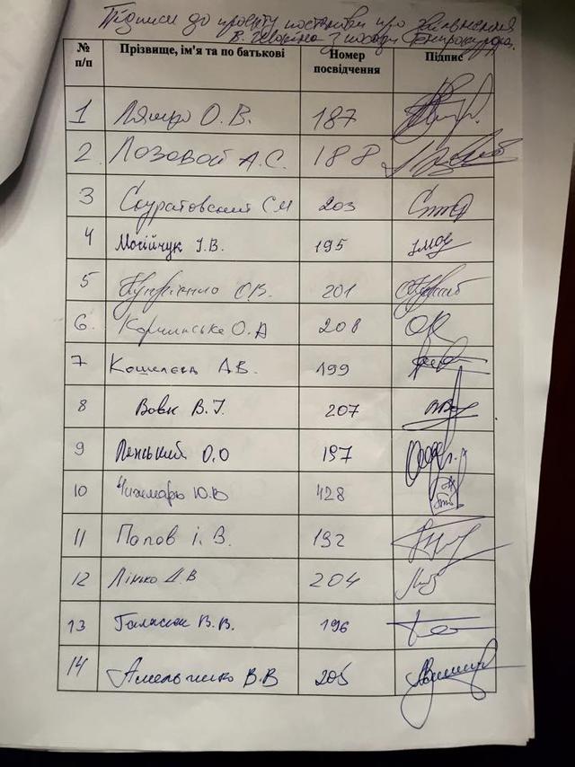 за отставку подписи шокина
