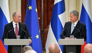 Ниинисте и Путин обсудили безопасность Европы и ситуацию в Украине