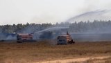 Во время стрельб на полигоне "Юг" загорелся сухостой и сухая трава, - Генштаб. ФОТО