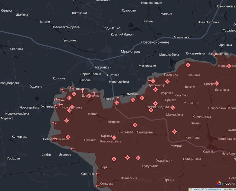 Просування ворога 2 січня
