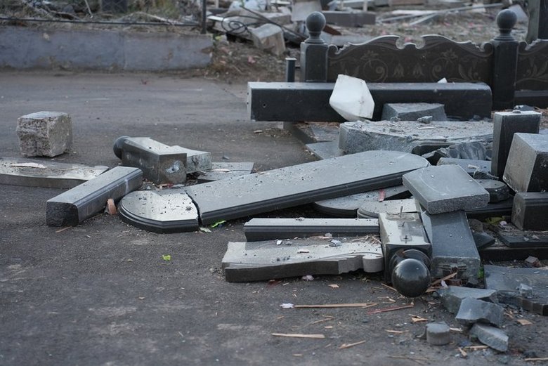 удар по кладовищу у Черкасах