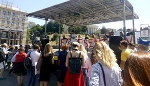 "Свободу в'язню Кремля", - на Майдані Незалежності в Києві відбувається акція на підтримку Сенцова. ФОТОрепортаж