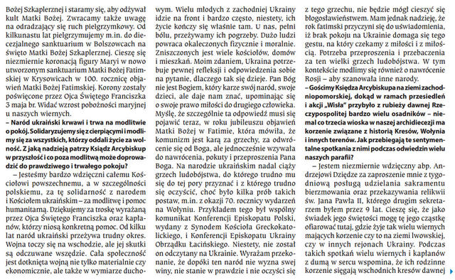 Львовский митрополит Римско-Католической Церкви Мокшицкий считает войну на Донбассе божьим знаком: Пока этот народ не признает своей вины, у него не будет благословения 02 Львовский митрополит Римско-Католической Церкви Мокшицкий считает войну на Донбассе божьим знаком: Пока этот народ не признает своей вины, у него не будет благословения 02