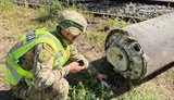 После массированной атаки на Киев взрывотехники изъяли части российских ракет и 50 кг взрывчатки. ВИДЕО+ФОТОрепортаж
