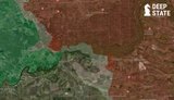 Map of combat operations in the area of the Serebryansky Forestry and Yampil