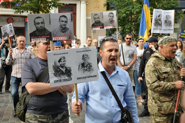 Акция Свободу защитникам Украины проходит в Киеве 15