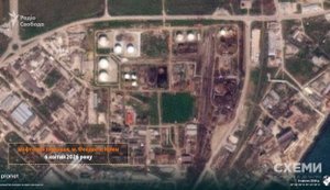 Масштабна пожежа на нафтобазі у Феодосії після удару українських безпілотників. СУПУТНИКОВІ ФОТО