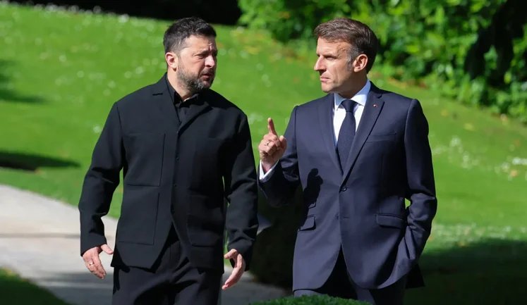 Зеленський та Макрон обговорювали, як взаємодіяти з Трампом на саміті G7, - Politico
