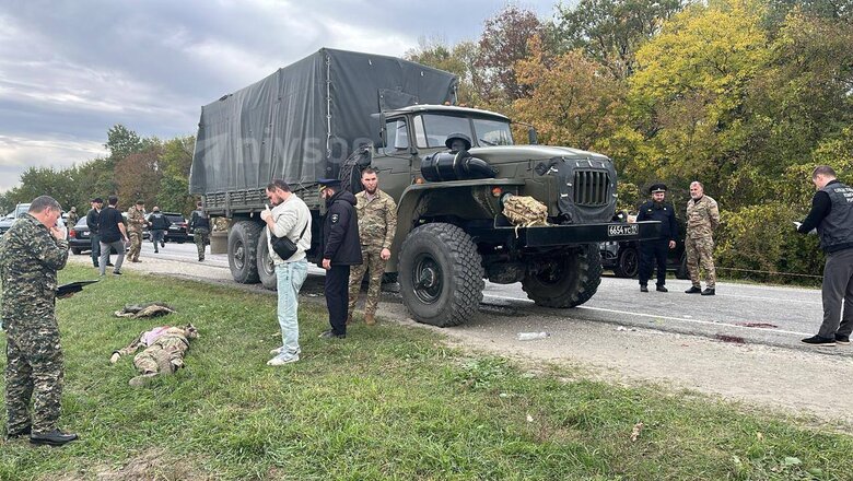 У Чечні розстріляли Урал зі співробітниками Росгвардії