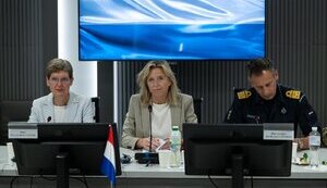 Umierov meets with Dutch Defense Minister Ollongren to discuss F-16s, military cooperation, and attracting support for development of Ukrainian defense companies. PHOTO