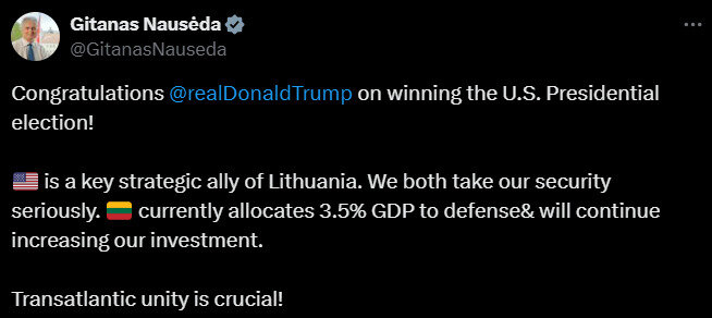 Європейські лідери вітають Трампа із перемогою