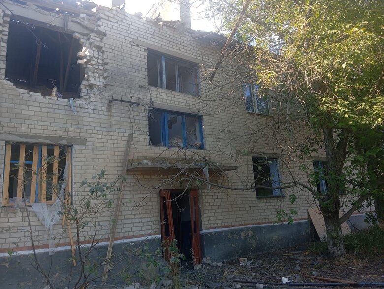 Dudchany after the shelling