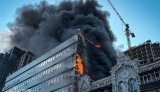 Рашисти атакували будівлю медзакладу в центрі Києва, потрібно відповідати на цей терор, - Зеленський. ФОТОрепортаж