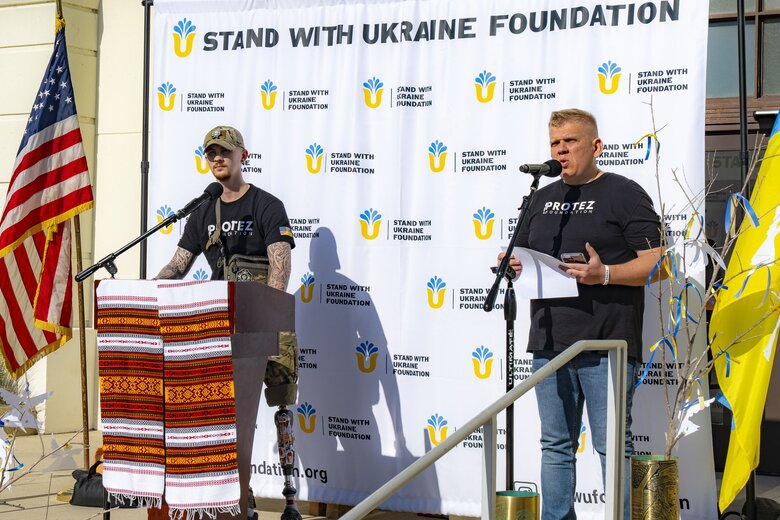 Акції на підтримку України з нагоди третьої річниці повномасштабного вторгнення РФ