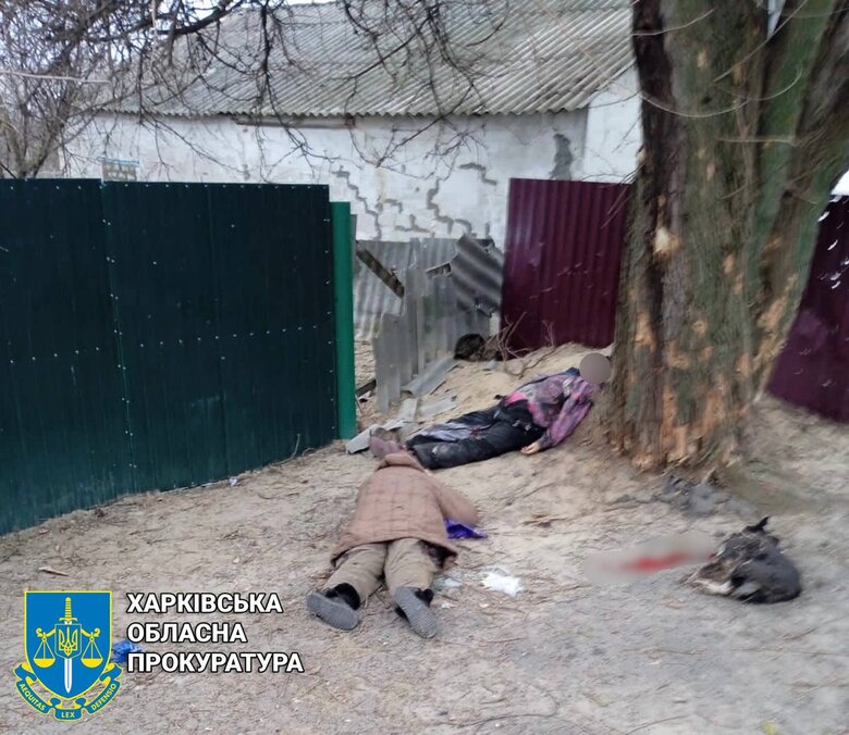 Последствия обстрела Двуречной в Харьковской области 01