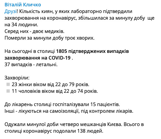 Найактивніше COVID-19 поширюється у Дарницькому та Деснянському районах столиці, - Кличко 03