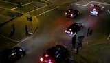 Янукович едет по опустевшему Донецку. ВИДЕО.