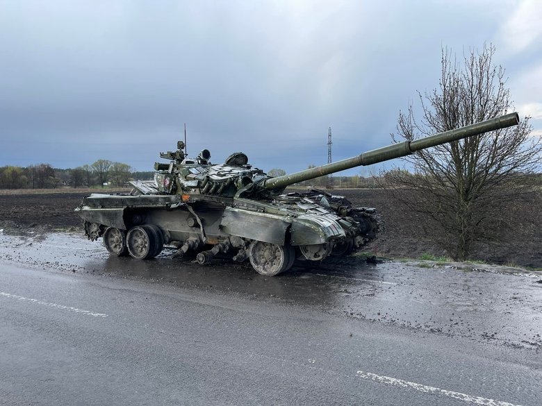 Destroyed Russian military equipment near Nizhyn, Chernihiv region 03