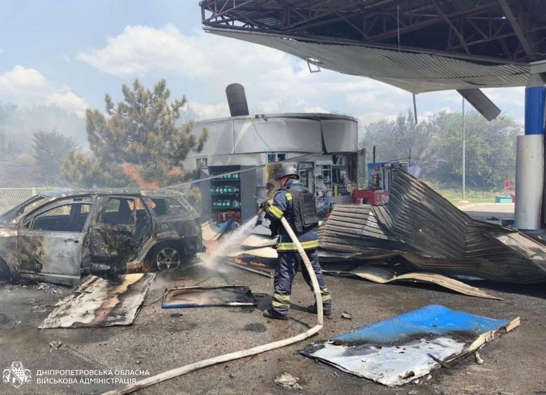 удар по АЗС на Криворіжжі