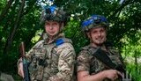 Воїни 58-ї окремої мотопіхотної бригади Олександр (псевдо Шустрий) та Віталій (псевдо Малюк)