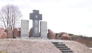 Defiled Huta Peniatska monument to Poles restored. PHOTO