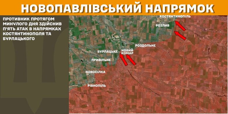 Мапа бойових дій 22 лютого