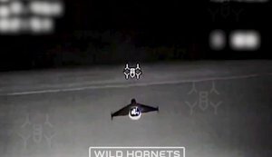 Drone operators of AFU "Fihas" group down 5 Russian "Shaheds" with STING interceptor drones. VIDEO