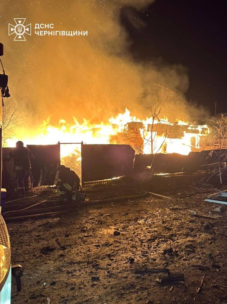 Городня після обстрілу