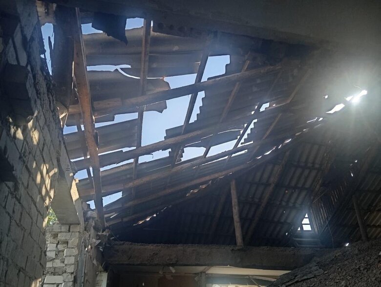 Dudchany after the shelling