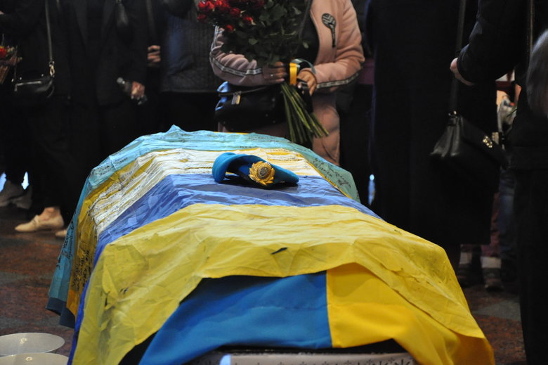 Farewell to cyborg paratrooper of 95th Brigade Ruslan Borovik, who died in battles with Russian occupiers in east, said goodbye in Kyiv 22