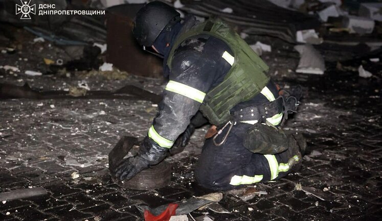 Consequences of Russia’s night drone attack on Dnipro: person was wounded, civilian infrastructure damaged. PHOTOS