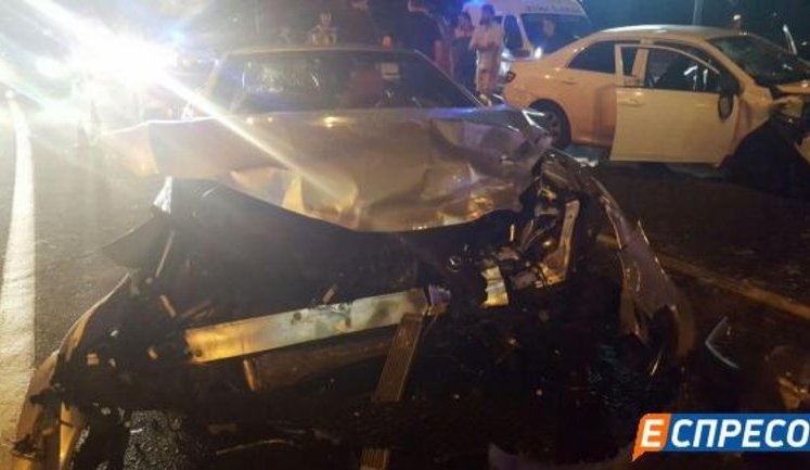 Drunken ex-official Pylypchuk caused accident in Kyiv. PHOTOS+VIDEO