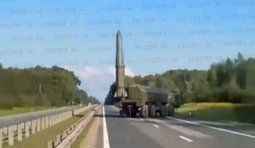 російські іскандери на дорозі у калінінградській області