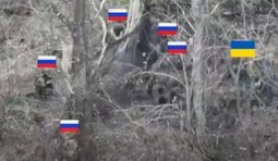 п’ятеро окупантів атакують одного українського воїна
