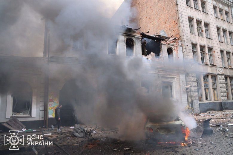 Харьков после атаки шахидов 22 октября
