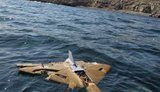 Bulgarian Navy destroyed unidentified drone in Black Sea. PHOTO