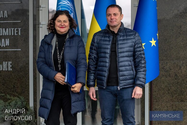 посол ЄС в Україні Матернова та мер Кам’янського Білоусова
