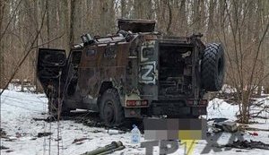 Українські партизани знищили ворожий розвідувальний конвой під Харковом. ФОТО