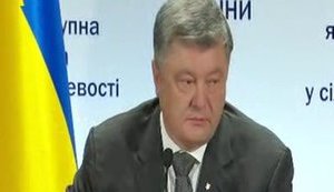 "A crime has been committed. I don't care who violates the border - militants in the east or politicos in the west. Strict legal responsibility is required," - Poroshenko