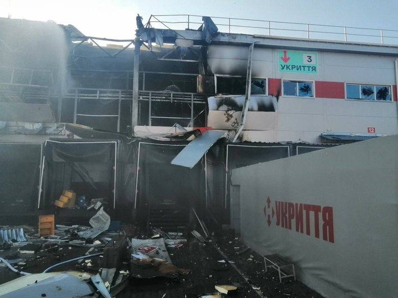 Russia struck a Nova Poshta sorting terminal in Dnipro