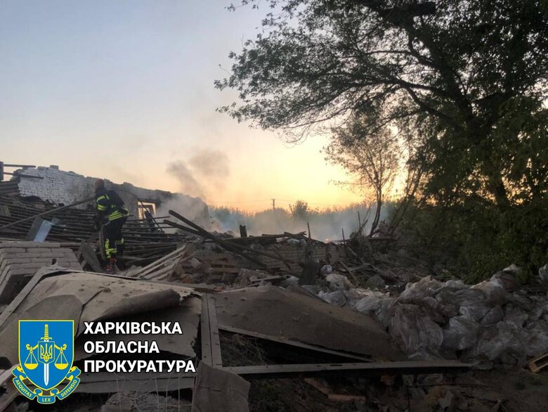 Наслідки нічної атаки безпілотниками на Харківщину 03